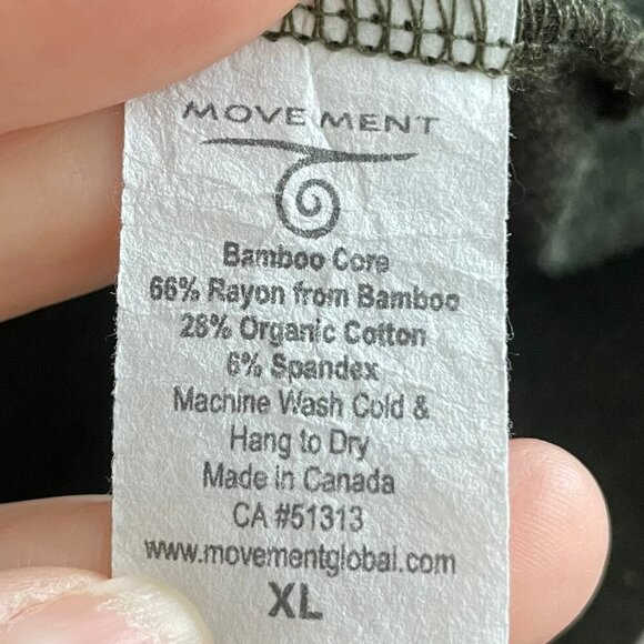 Movement Rayon & Organic Cotton Open Cardigan Worn Several Ways Olive Grn Sz XL - Picture 8 of 10